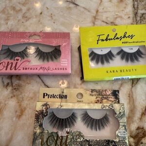 Dramatic Black Synthetic False Lashes